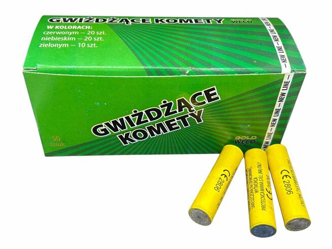 RACE PISTOLETOWE GWIŻDŻĄCE KOMETY KOLOROWE SYGNAŁOWE GWR40 -
