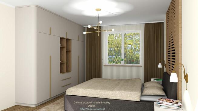 Meble na wymiar, Warszawa - projekt 3D, wykonanie