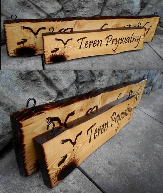 Tablica uwaga pies grawer na desce tabliczka na budę ozdobna
