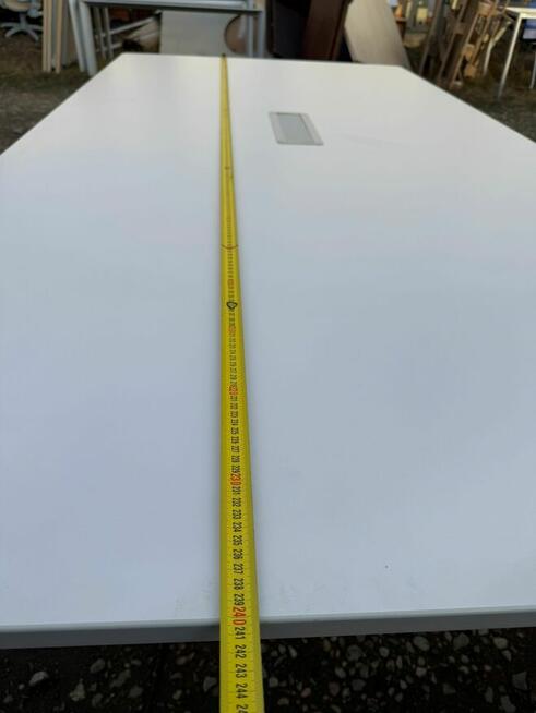 Stół konferencyjny multimedialny biały 240x120 stoły biurka