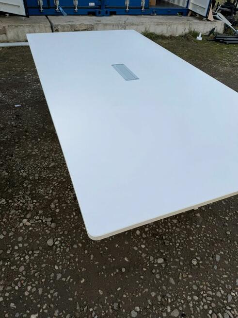 Stół konferencyjny multimedialny biały 240x120 stoły biurka