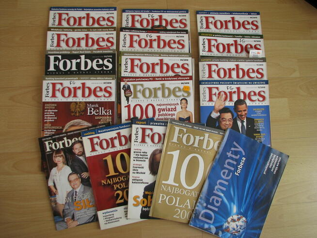 Forbes – miesięcznik 2010, 2015 i Forbes Life 2015r