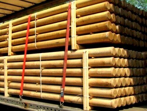 Palisada Paliki Słupki Wałki Toczone Bale Kołki ,meble ogrod