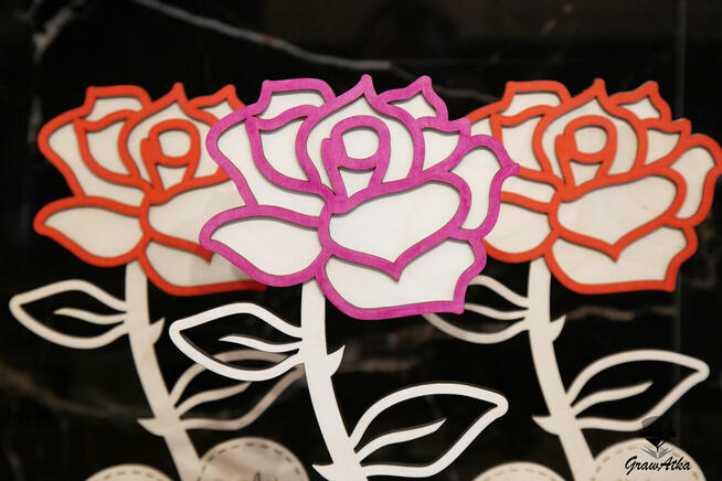 Prezent WALENTYNKOWY RÓŻA z Grawerem