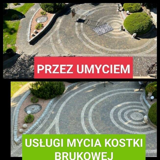 Mycie kostki brukowej
