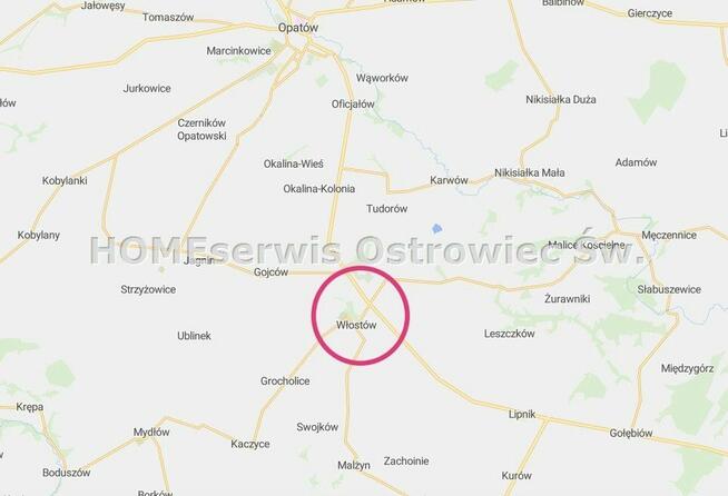 Działka Włostów gm. Lipnik