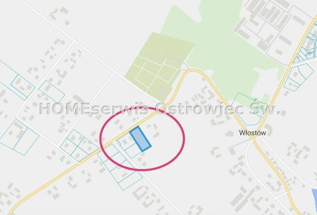 Działka Włostów gm. Lipnik