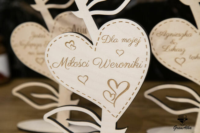 Prezent WALENTYNKOWY RÓŻA z Grawerem