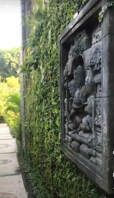 Płaskorzeźba do ogrodu w stylu orientalnym