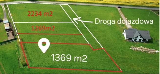 Działka budowlana z warunkami zabudowy 1269m2, Zalesie,