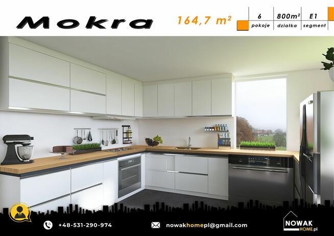 Nowe domy w zabudowie bliźniaczej.