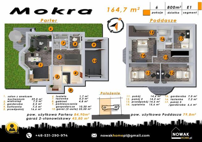 Nowe domy w zabudowie bliźniaczej.