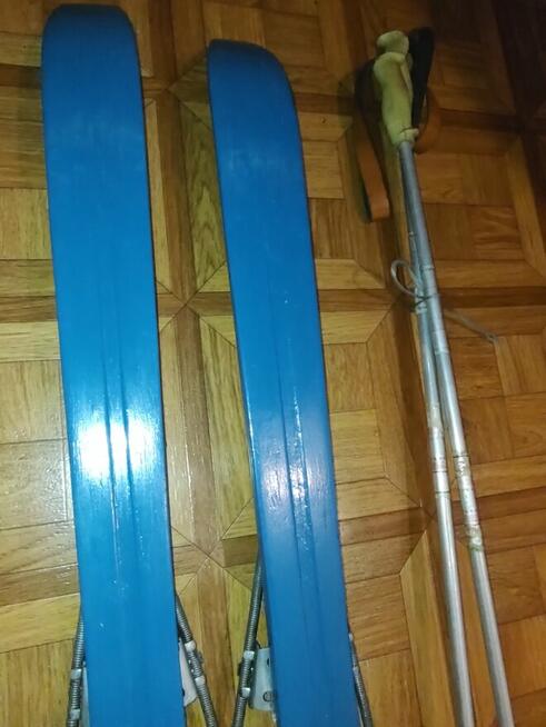 Sprzedam narty dziecięce drewniane PRL 90 cm