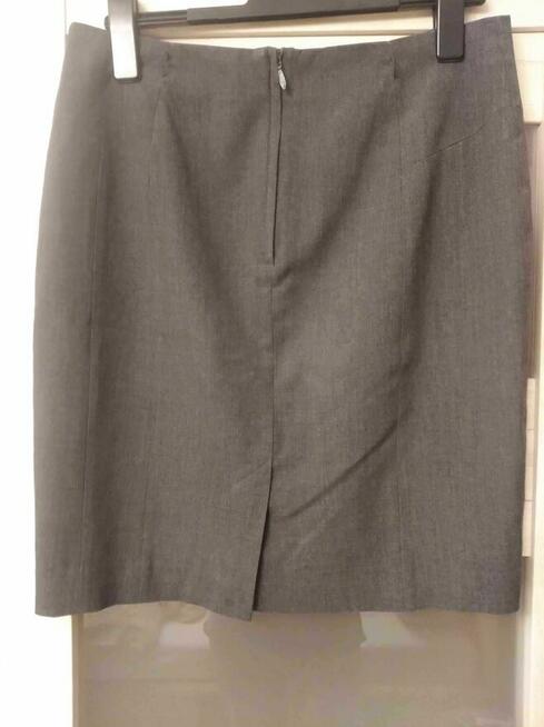 Szara spódnica midi