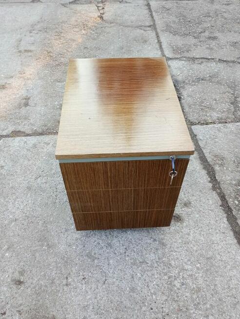 Kontenerek pod biurko MARTELA przybornik jasny buk jezdny