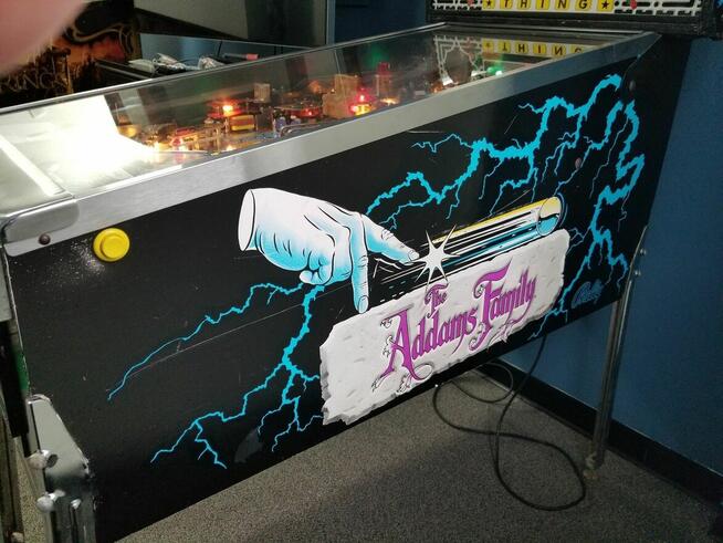 Bally Flipper Pinball Automat Addams Family Gry 1992 Rodzina