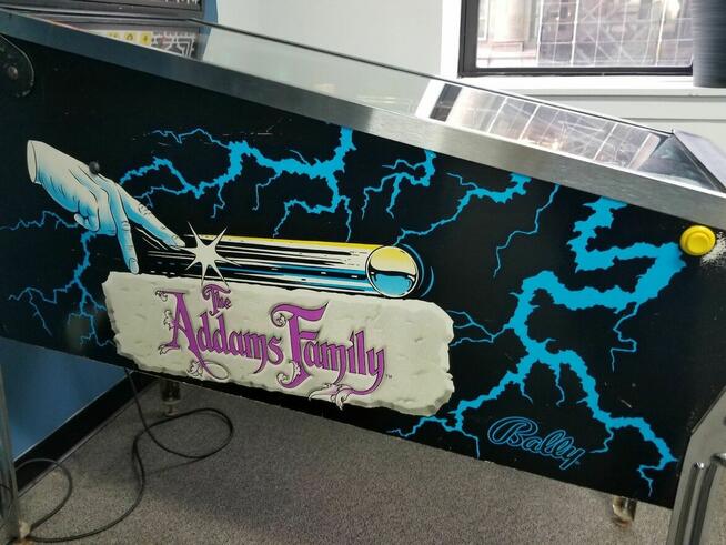 Bally Flipper Pinball Automat Addams Family Gry 1992 Rodzina