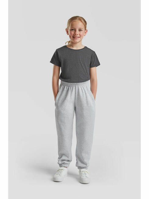 Dziecięce spodnie dresowe czarne FRUIT of the LOOM