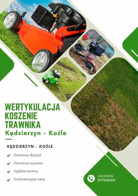 Pielęgnacja trawnika - wertykulacja, koszenie, glebogryzarka