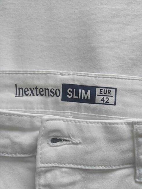 Białe spodnie damskie rybaczki