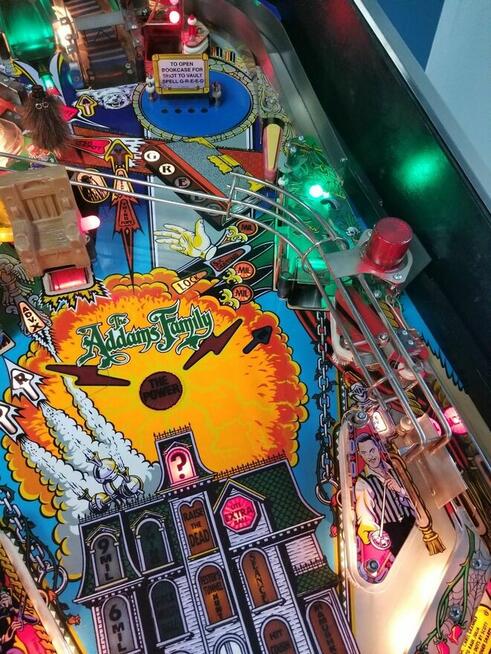 Bally Flipper Pinball Automat Addams Family Gry 1992 Rodzina