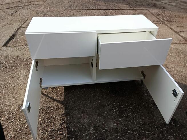 Komoda biała komody szafka szafki białe lakierowane w połysk