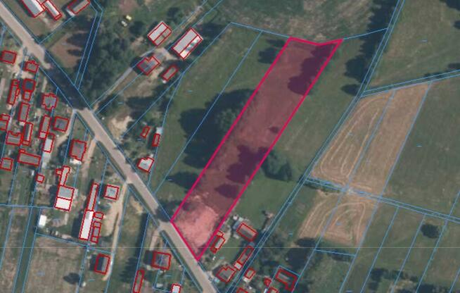 Działka w Krzymoszach o powierzchni 7400m2