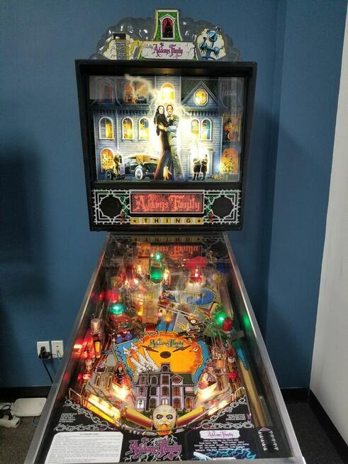 Bally Flipper Pinball Automat Addams Family Gry 1992 Rodzina