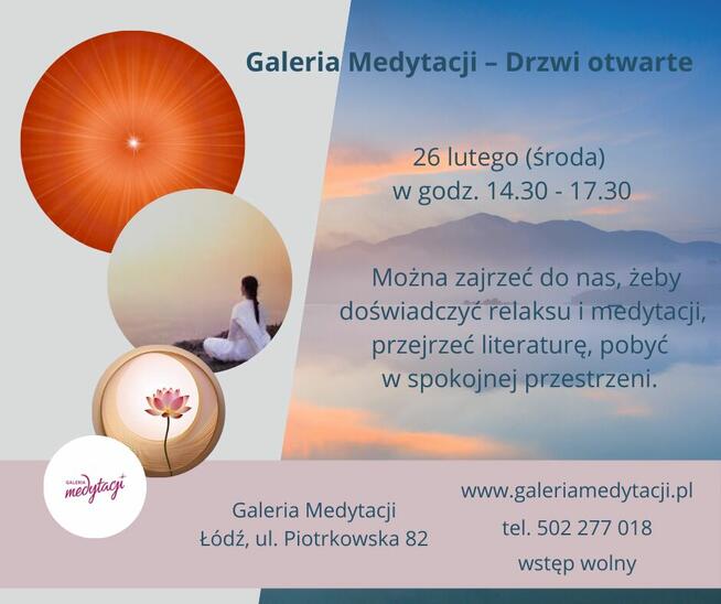 Galeria Medytacji w Łodzi Otwarte drzwi