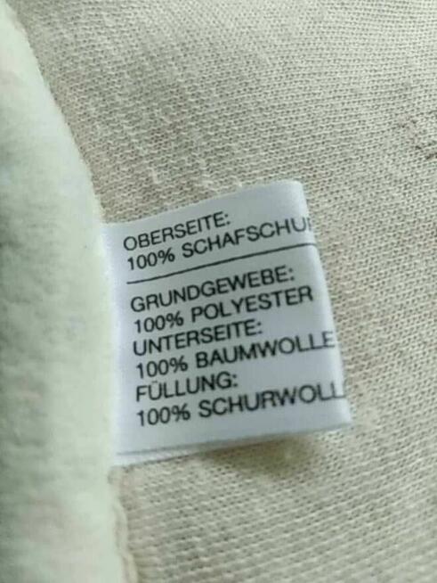 kołdra z owczej wełny jednostronna