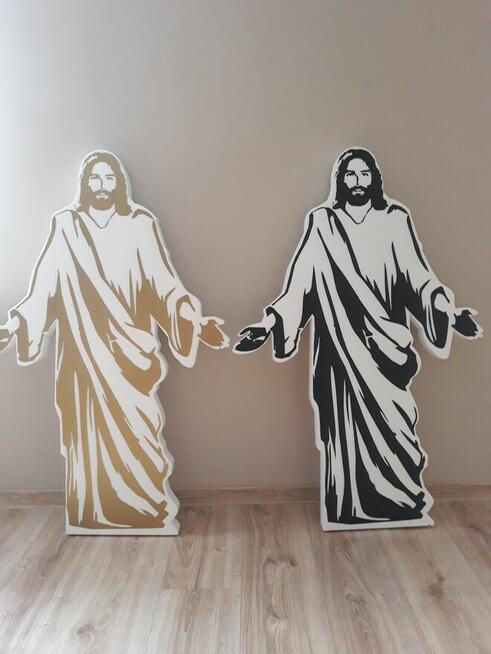 Pan Jezus z otwartymi ramionami dekoracja wielkanoc ciemnica