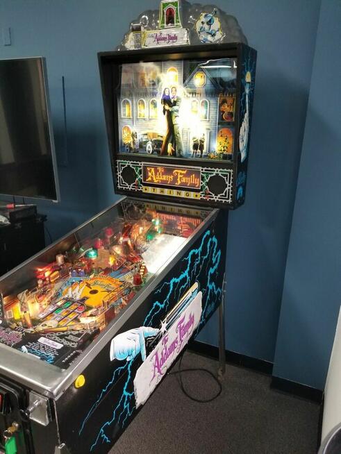 Bally Flipper Pinball Automat Addams Family Gry 1992 Rodzina