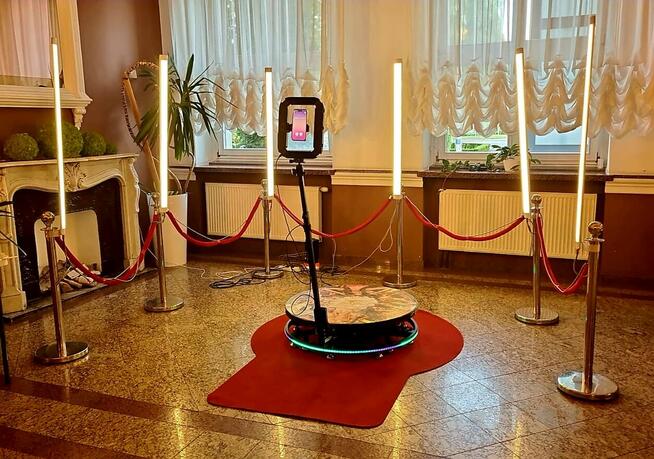 FOTOBUDKA 360 / FOTOBOX / VOGUEBOX / Ciężki Dym /Napis LOVE