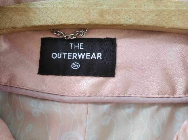 kurtka damska pudrowy róż