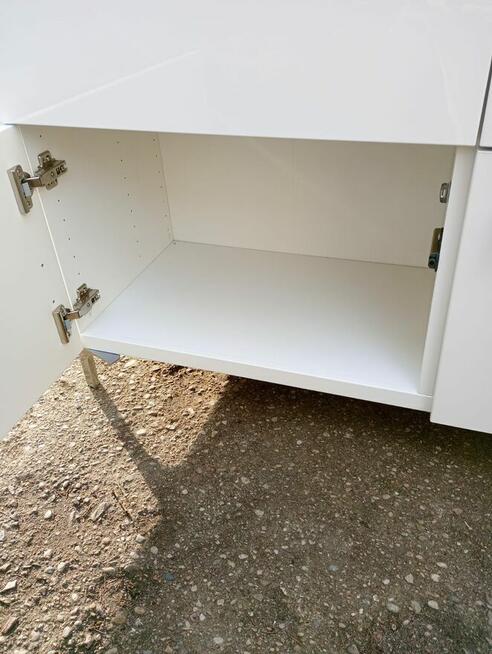 Komoda biała komody szafka szafki białe lakierowane w połysk