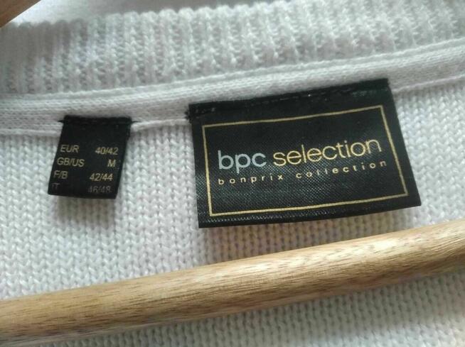 Biały blezer damski z krótkim rękawem BonPrix Collection