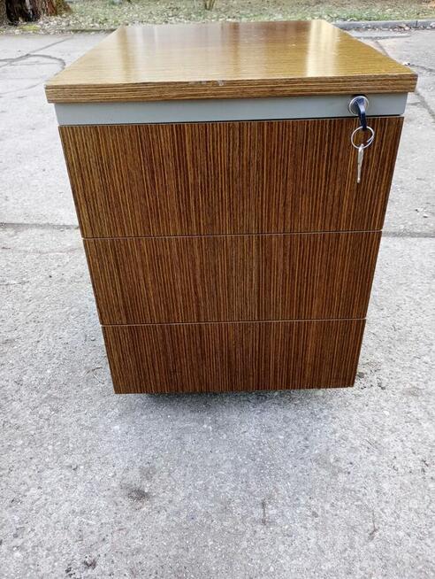 Kontenerek pod biurko MARTELA przybornik jasny buk jezdny