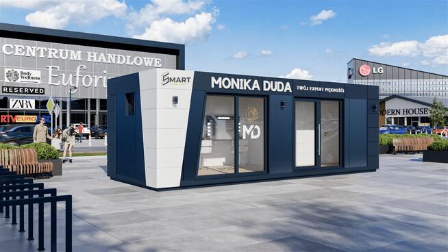 Pawilon Biurowy Kontener Handlowy 8x3 z wc Usługowy Salon