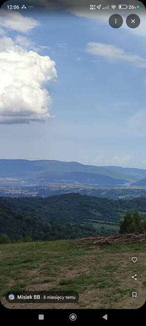 Sprzedam przepiękną działkę na szczycie Góry budowlaną