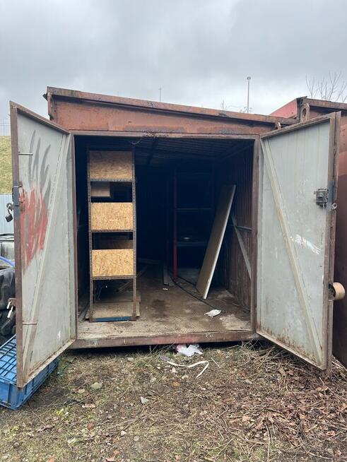 Kontener garaż magazyn budowlany 5m solidny z podłogą