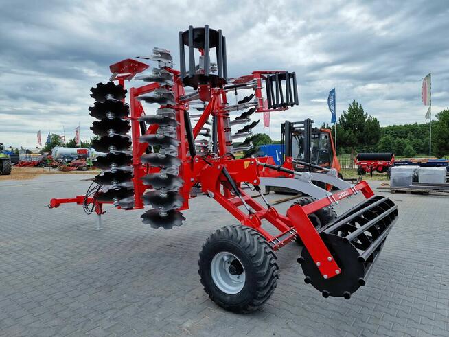 Brona talerzowa talerzówka 4m z wózkiem środkowym, Zabiel