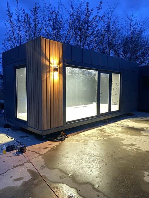 Pawilon Biurowy Kontener Handlowy 8x3 z wc Usługowy PREMIUM