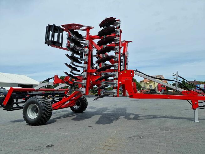 Brona talerzowa talerzówka 4m z wózkiem środkowym, Zabiel