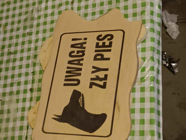 Tabliczki wypalane UWAGA ZŁY PIES