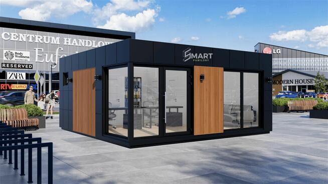Biuro Modułowe Kontener Handlowy 6x6 SMART PAWILONY