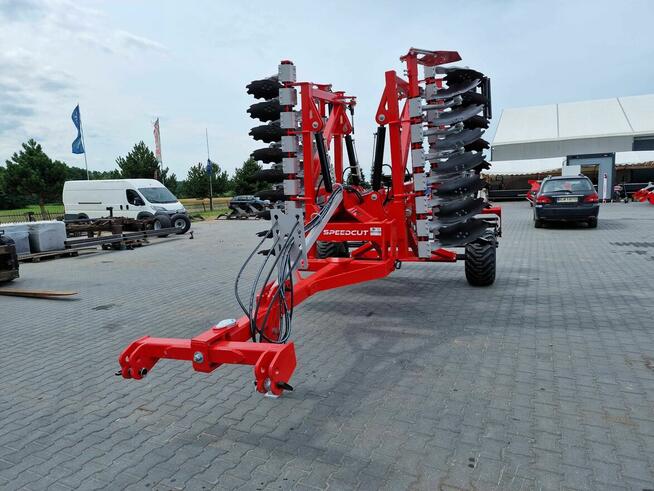 Brona talerzowa talerzówka 4m z wózkiem środkowym, Zabiel