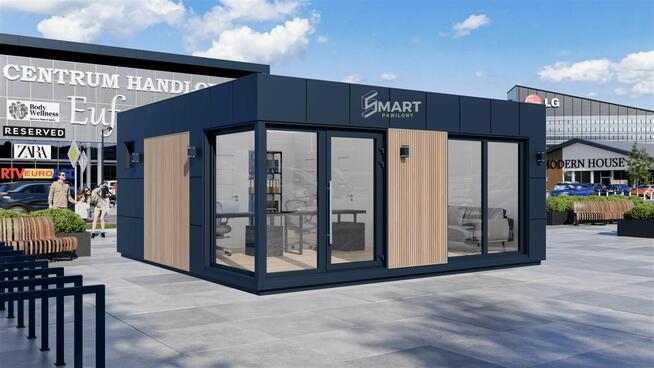 Kontener Biurowy 6x6 Pawilon Modułowy Handlowy Usługowy