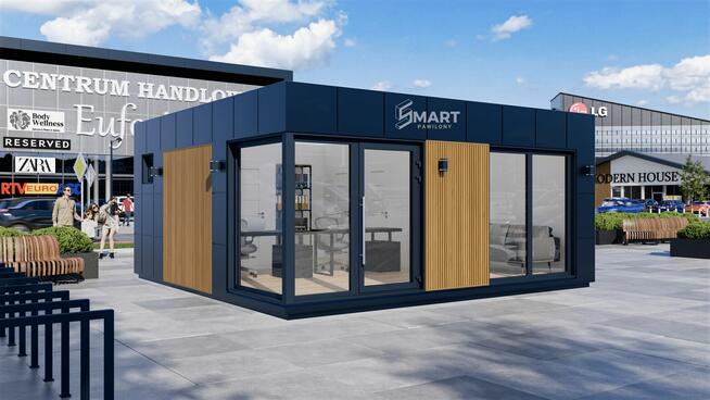 Biuro Modułowe Kontener Handlowy 6x6 SMART PAWILONY