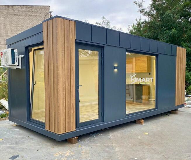 Pawilon Biurowy Kontener Handlowy 8x3 z wc Usługowy PREMIUM