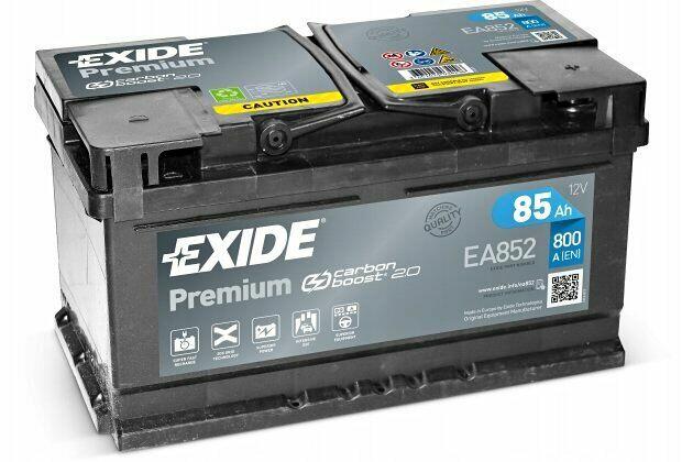 Akumulator EXIDE EA852 85AH 800A / DARMOWY DOWÓZ